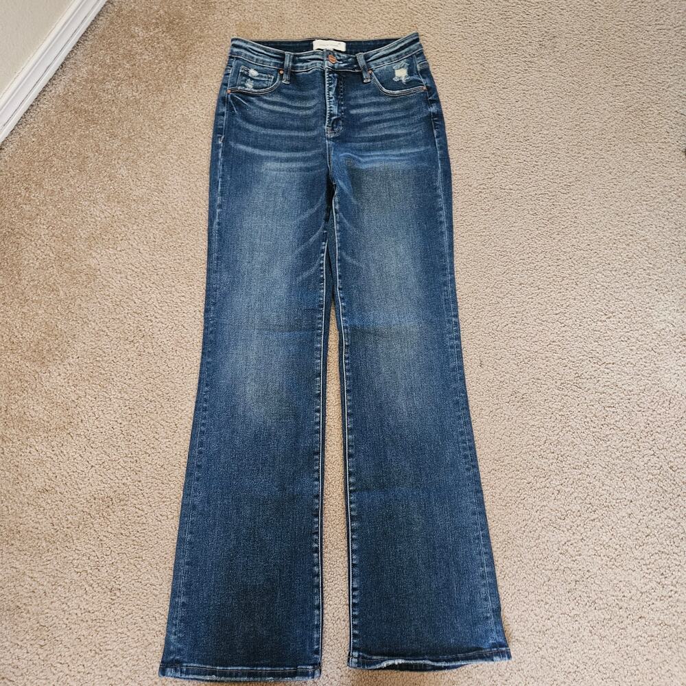 RISEN Tummy Control High Rise Flare Jeans 9/29